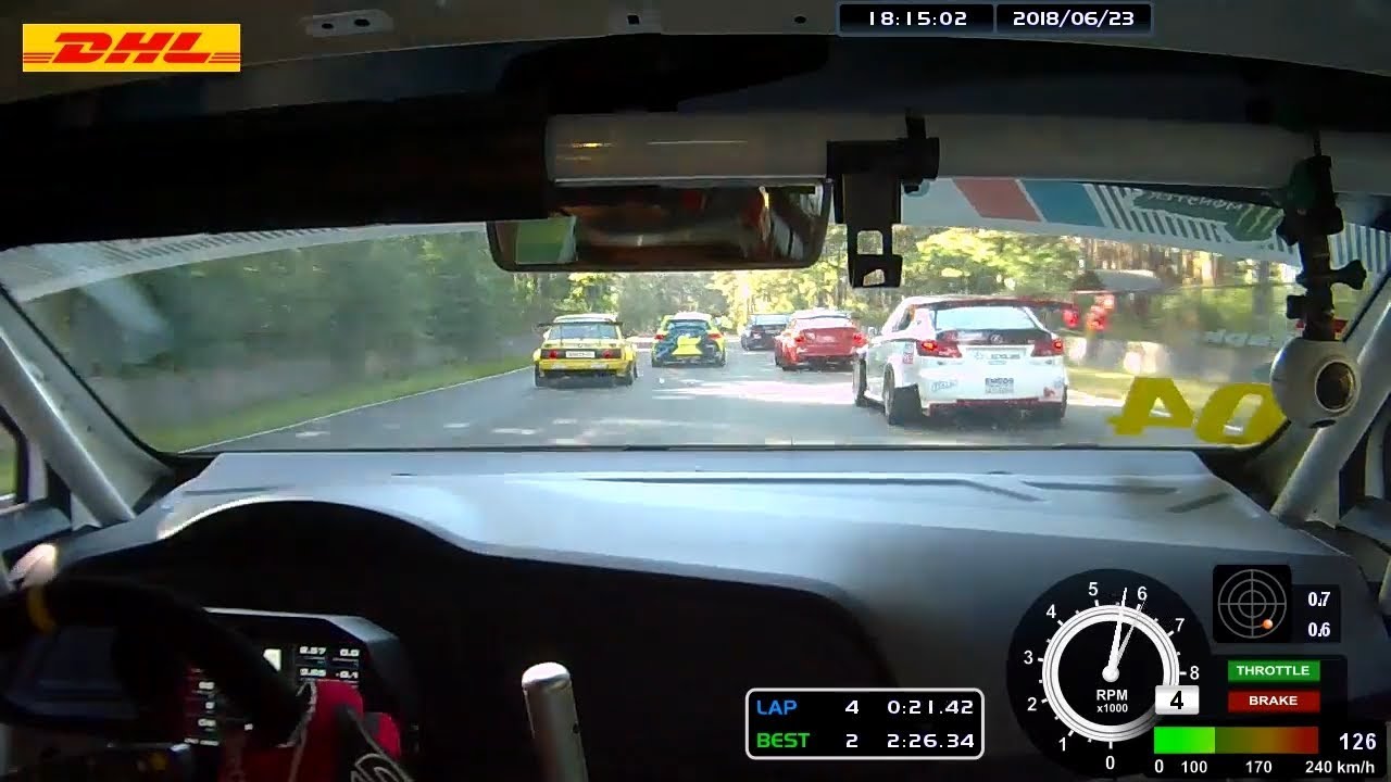 Seat TCR Cupra 2018 from 9 to 2 place in Bikernieki circuit