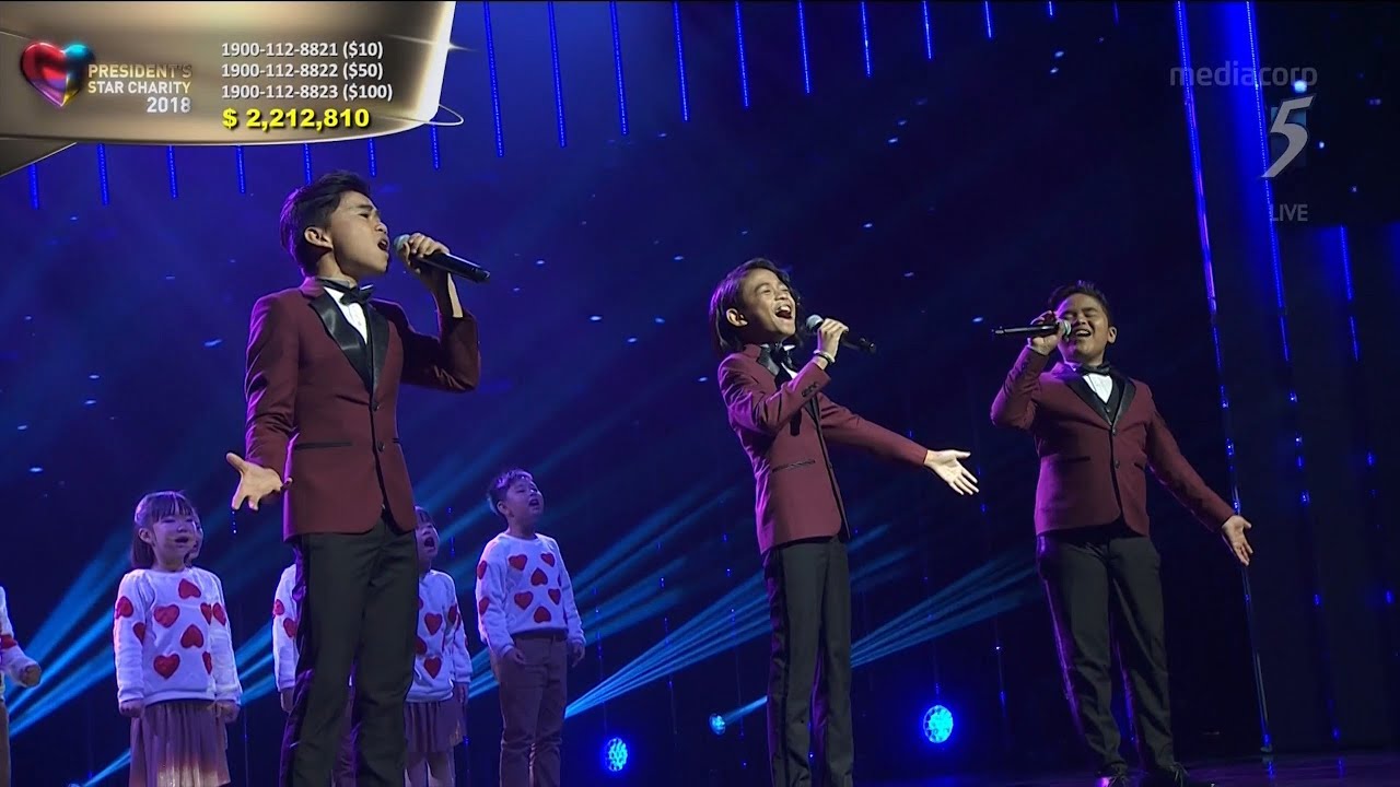 TNT Boys & Lorna Whiston Schools - Listen & Greatest Love of All (President's Star Charity 2018)