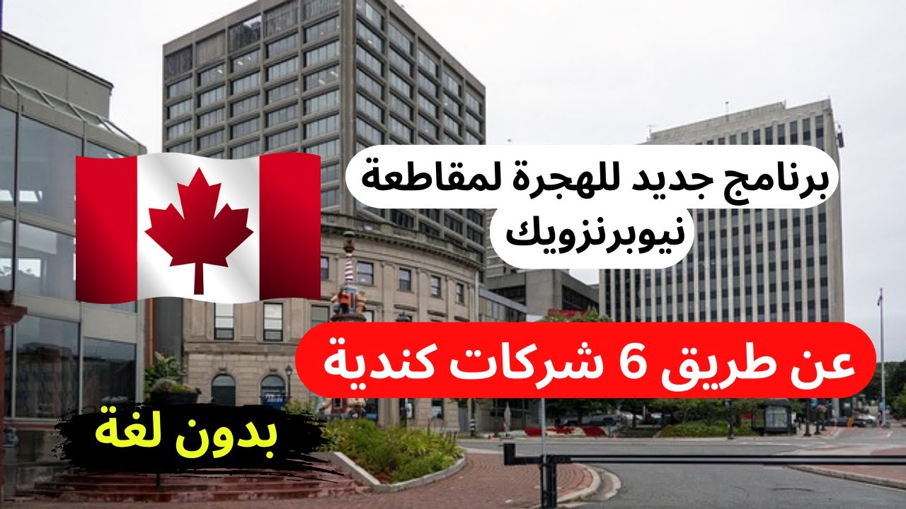 مقاطعة نيوبرونزويك الكندية تفتح باب الهجرة بدون ايلتس بشراكة مع 6 شركات كندية