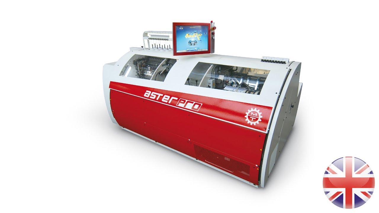 Meccanotecnica - asterPRO - Automatic book thread sewing machine (english)