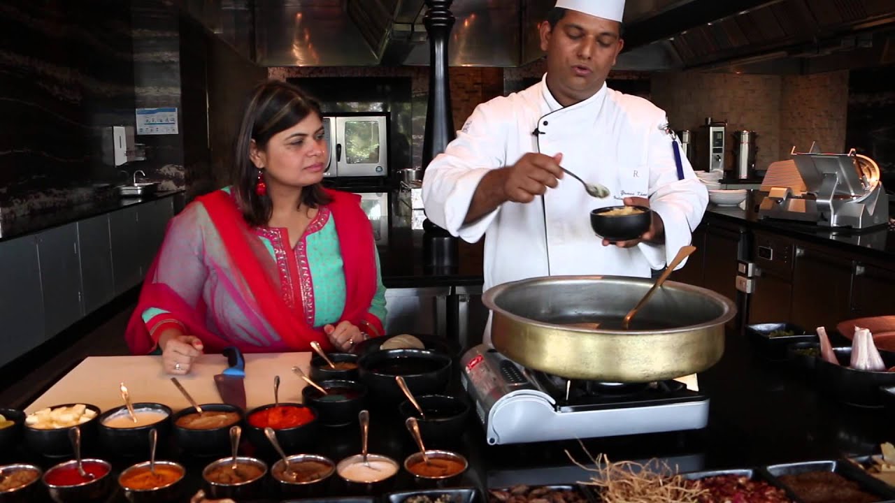 Cooking Dum Nalli Ka Gosht at Renaissance Hotel Powai