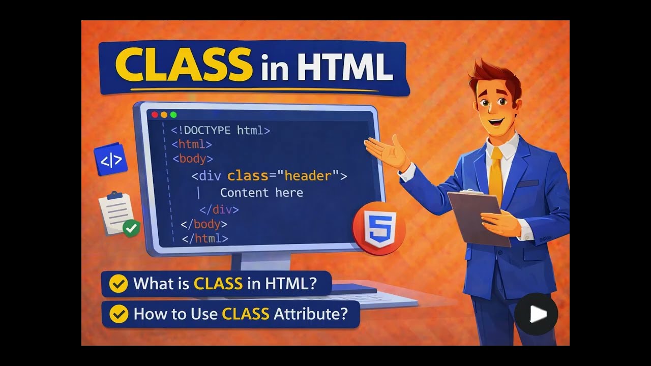 Class in HTML Explained | How to Use the Class Attribute in HTML | Learn With Moiz