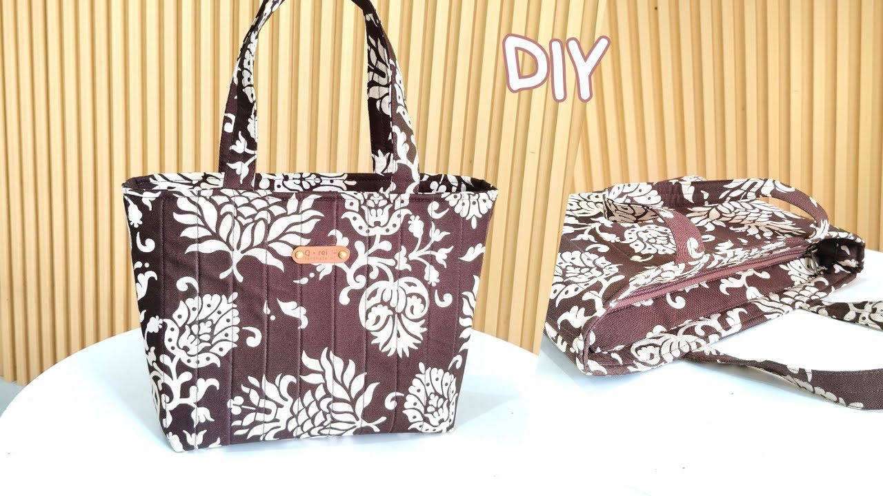 Как сшить простую сумку-шоппер с молнией для начинающих