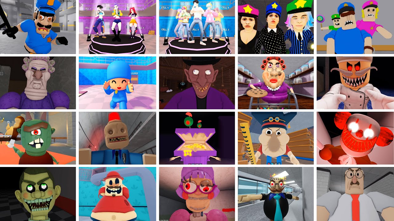 EPIC SCHOOL ESCAPE!,GRUMPY GRAN!,SIREN COP'S PRISON!,GREAT SCHOOL,ZOOTOPIA,ROBLOX JUMPSCARE'S