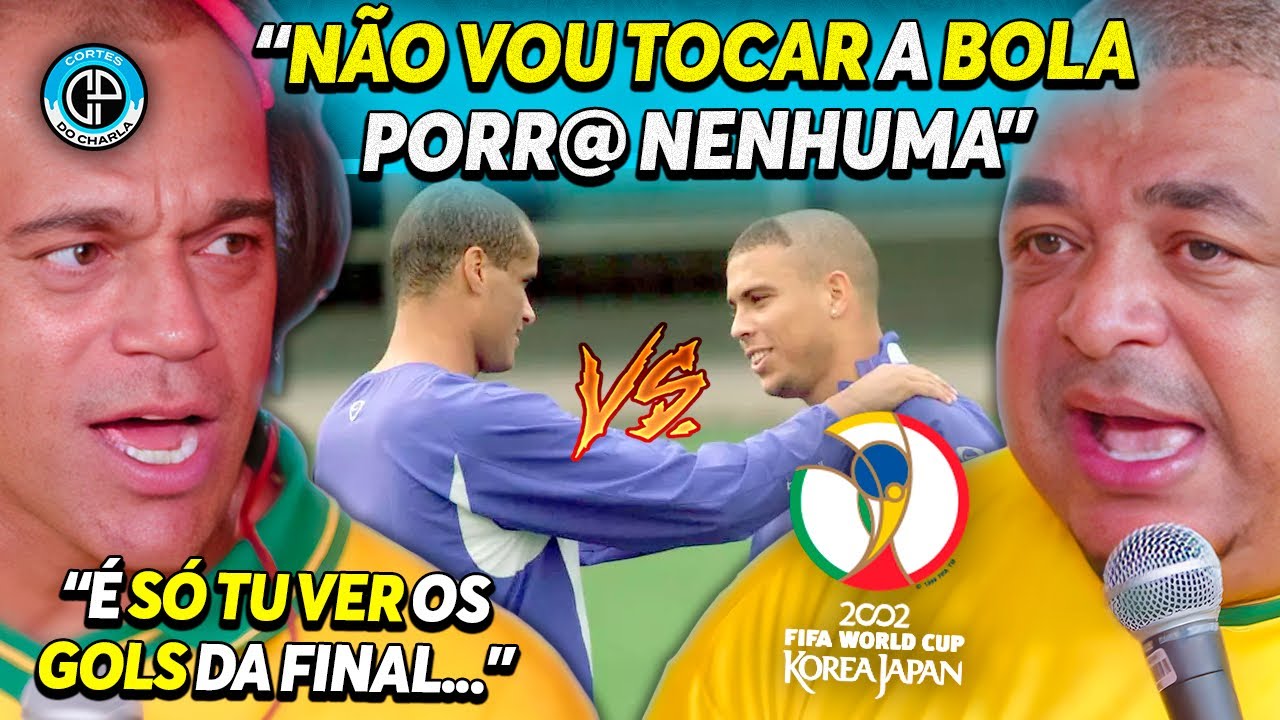 TRETA HISTÓRICA ENTRE RIVALDO E RONALDO NA COPA DO MUNDO DE 2002