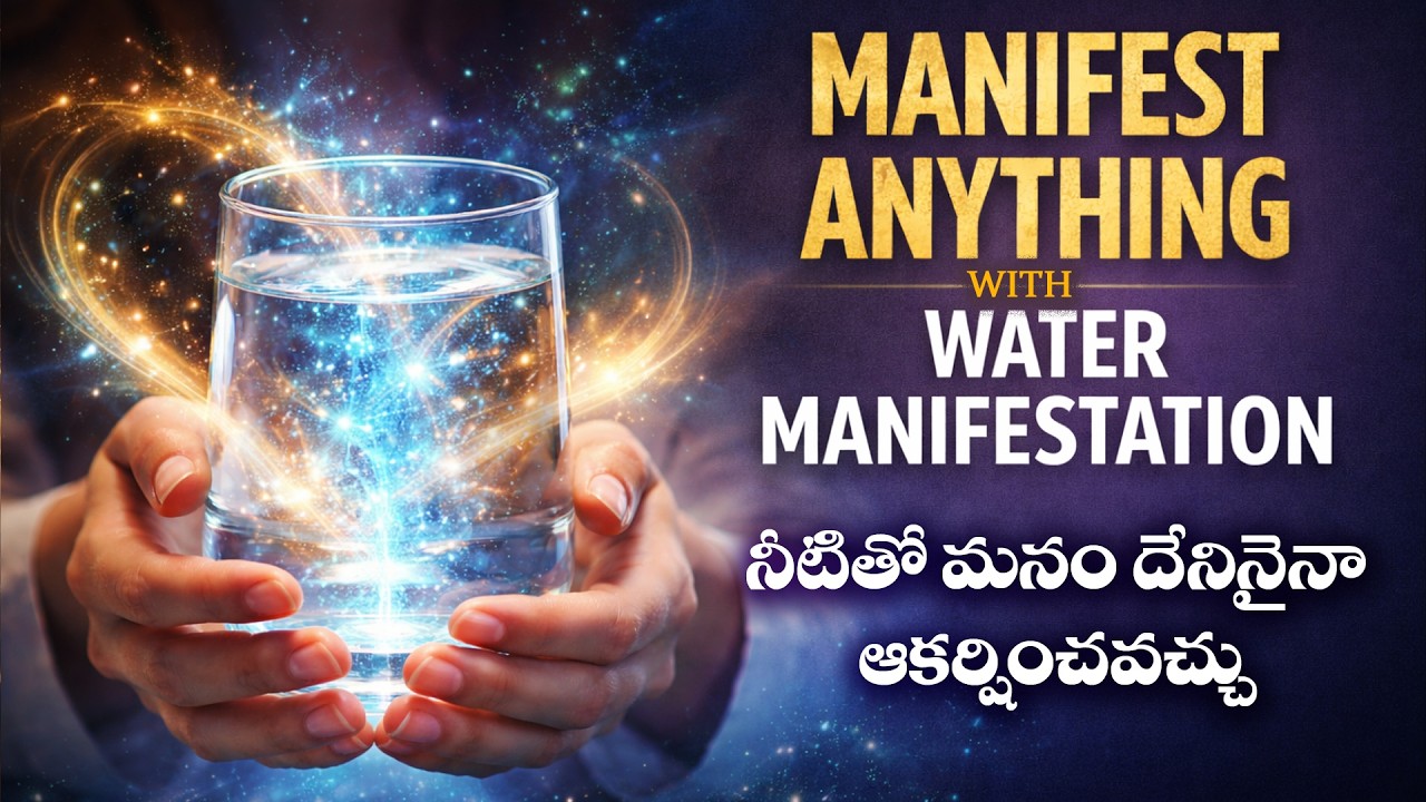 నీటితో మీరు దేనినైన ఆకర్షించండి | WATER MANIFESTATION | LAW OF ATTRACTION | TELUGU