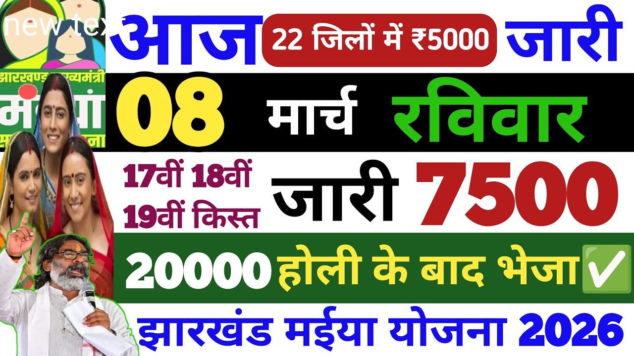 08 मार्च आज इनके खाते मैं 5000+20000 भेजा✅ Maiya Yojana Ka Paisa kab Milega | Maiya Yojana 19 kist😱