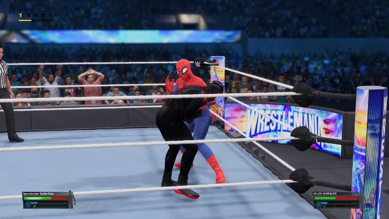 WWE 2K23 Spiderman vs Miles Morales