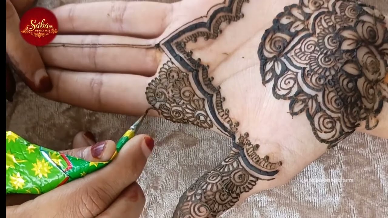 Easy floral mehndi for beginners|| Eid floral mehndi|| halfhandfloral mehndidesign|| sadaMehandiarts