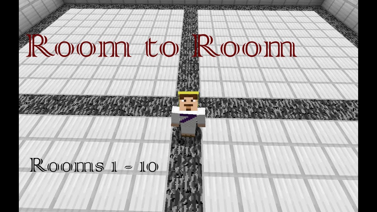 Minecraft Puzzle Map: Room to Room (Rooms 1-10)