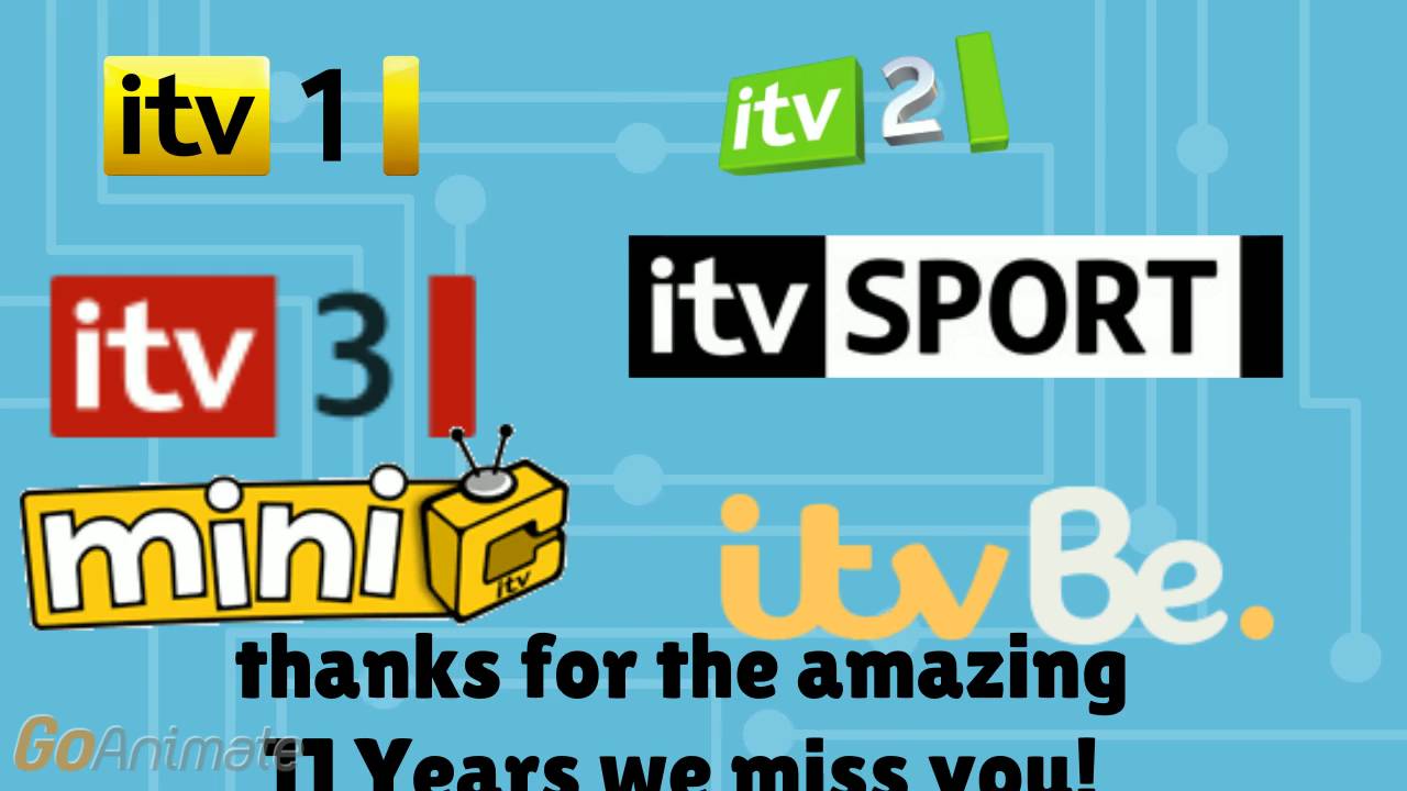 All ITV Channels Become Go animate Channels