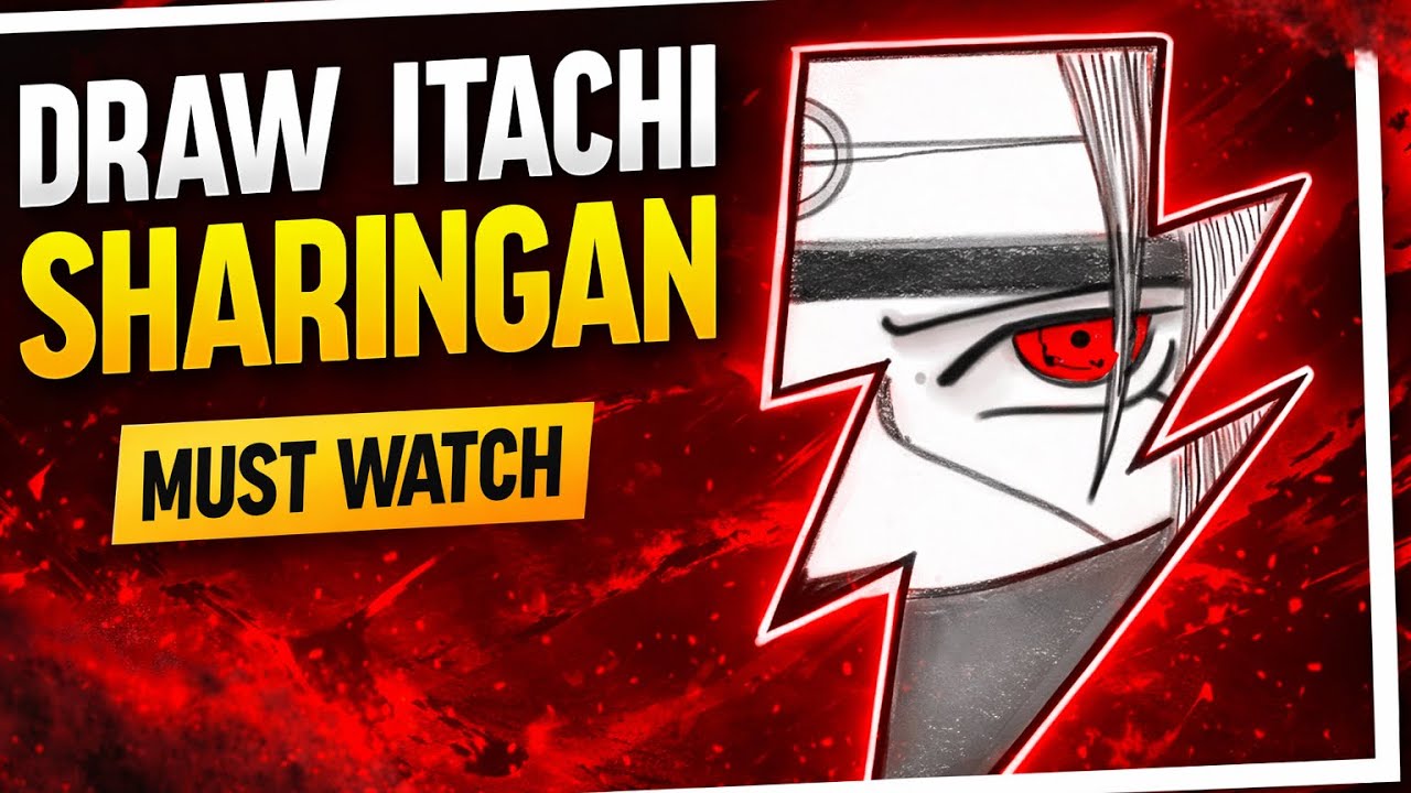 Itachi eye art l digital digital art l Naruto l Timelapse 