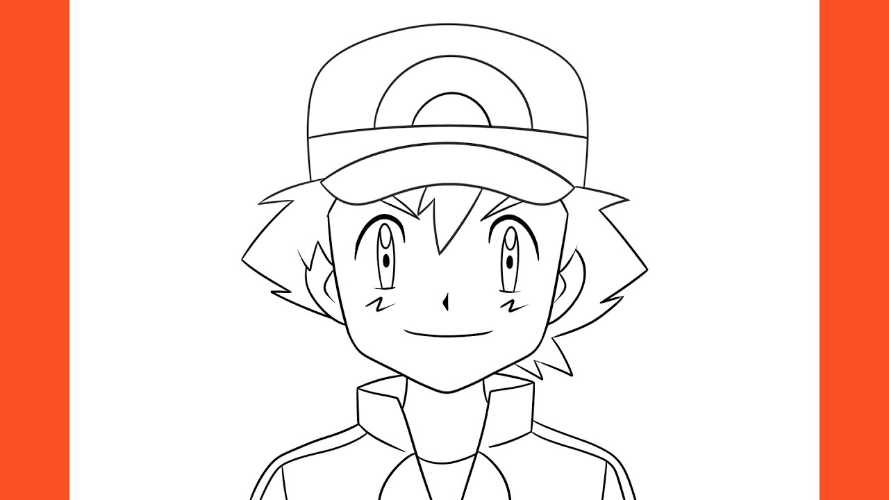 How To Draw Ash (Pokémon)