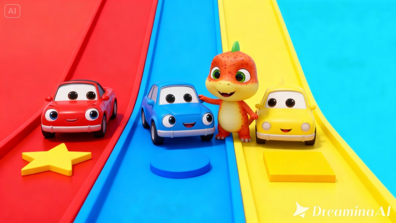 Resgatando os Carrinhos com Dino Bebê | Aprendendo Brincando#musicasinfantil #musicas