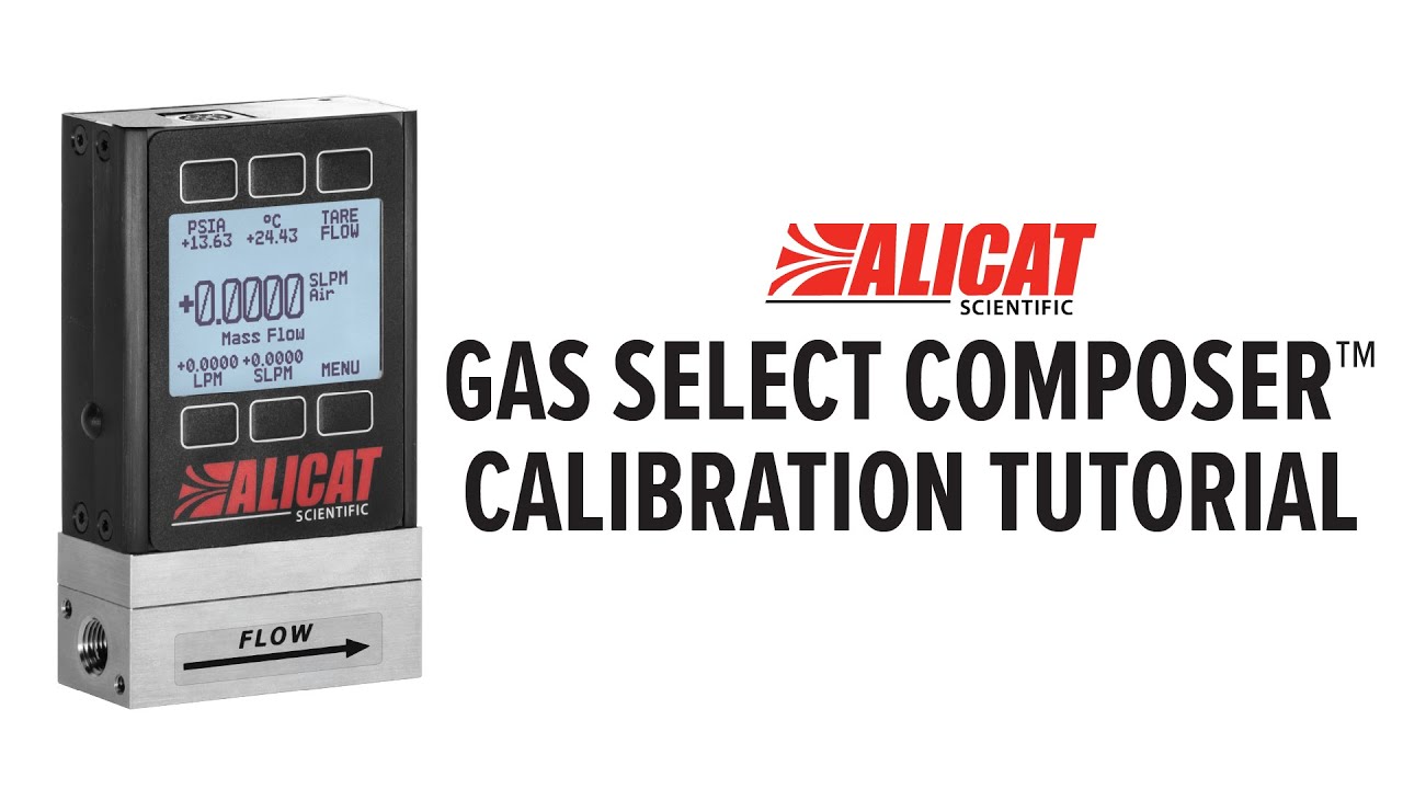 Alicat Mass Flow Instruments: How To - Use Gas Select Composer™ to change flow device calibration
