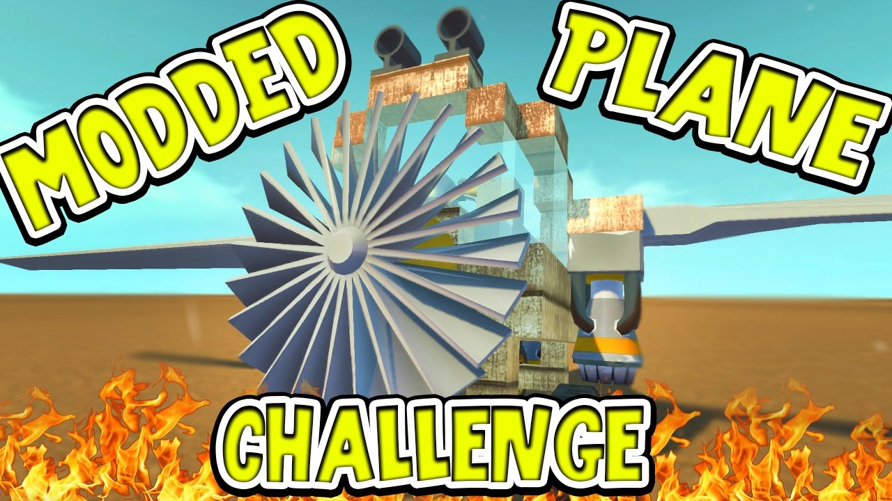 Scrap Mechanic - MODDED PLANE CHALLENGE! VS AshDubh & Speedy - [#47] | Gameplay