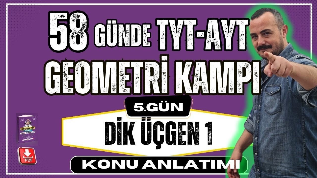 Dik Üçgen Konu Anlatımı 1 | 58 Günde TYT AYT Geometri Kampı | Pisagor Bağıntısı