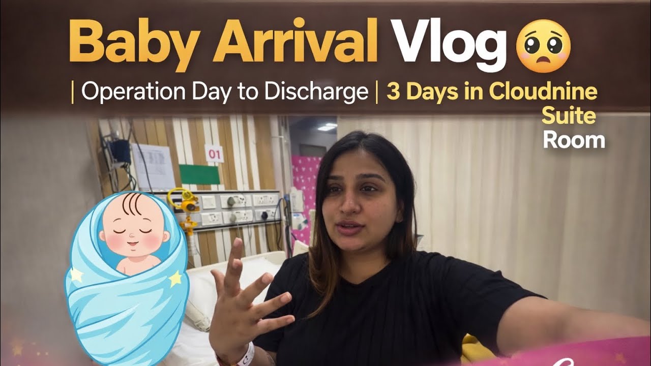 Baby Arrival Vlog 🥹 | Operation Day to Discharge | 3 Days in Cloudnine Suite Room
