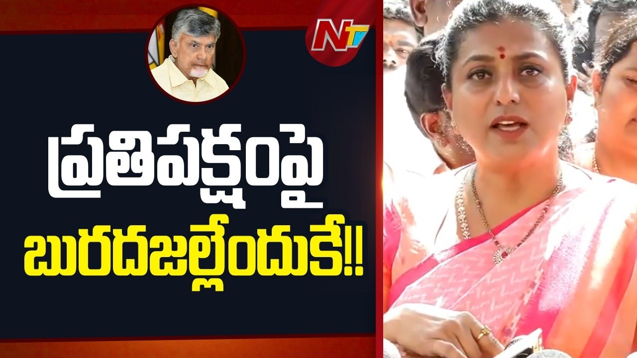 RK Roja Fires On CM Chandrababu | Tirumala Laddu | NTV Telugu