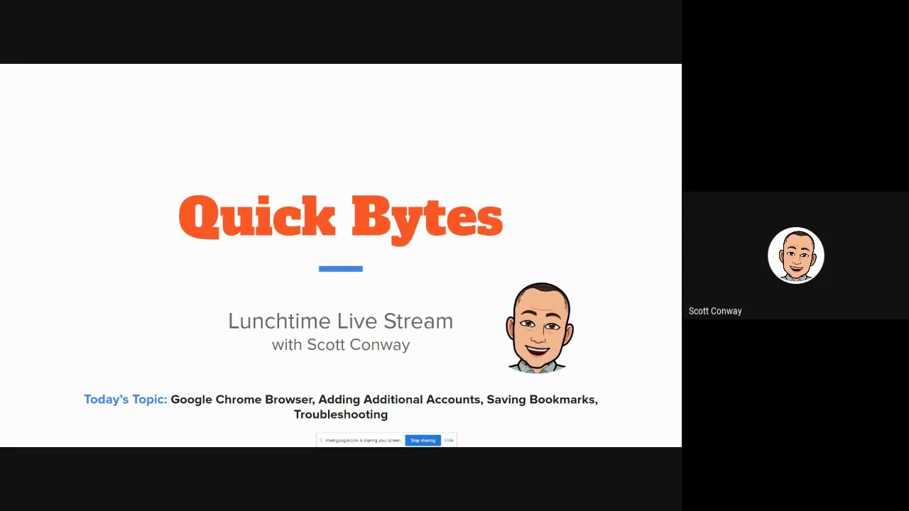 Quick Bytes: Ep. 01 - Google Chrome Browser, Adding Accounts, Saving Bookmarks, Troubleshooting