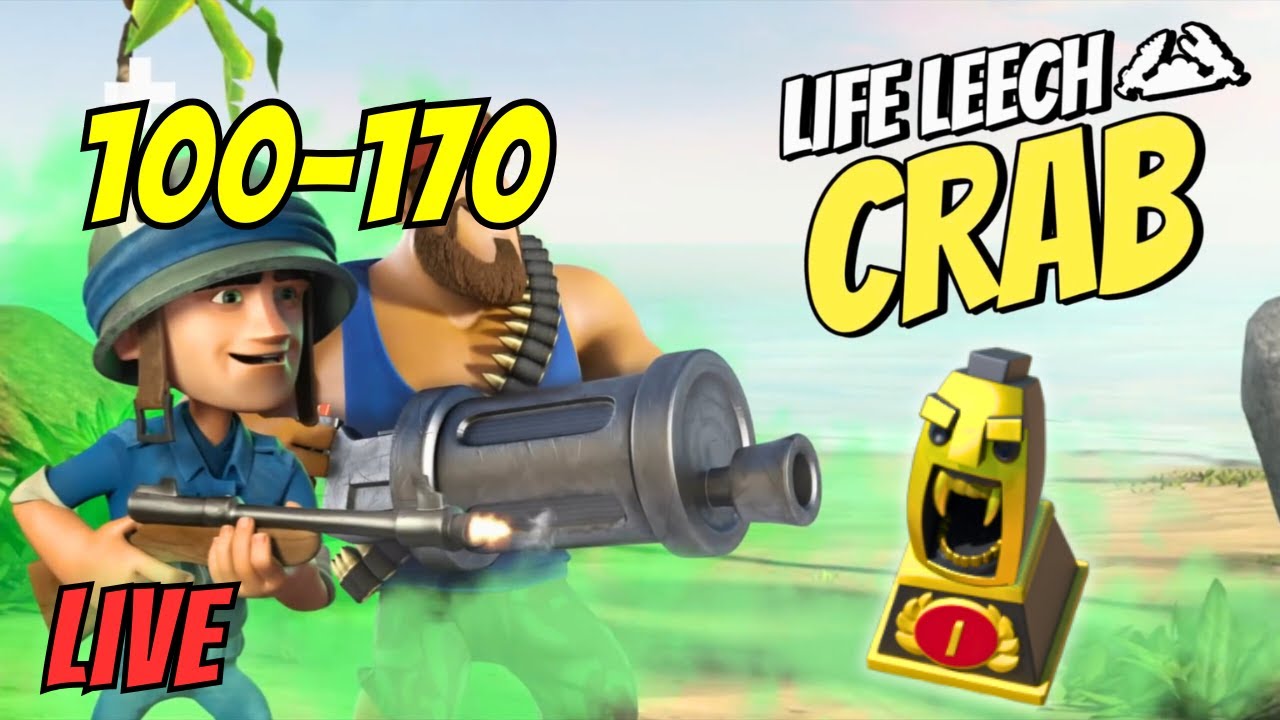 Boom Beach Life Leech Crab Stage 100-170