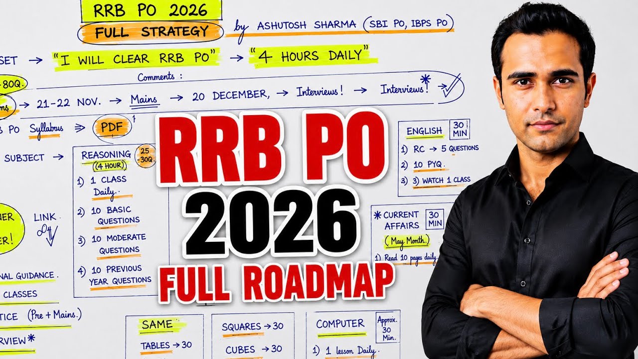 RRB PO Preparation Strategy 2026 | Full Roadmap for Beginners | Prelims + Mains
