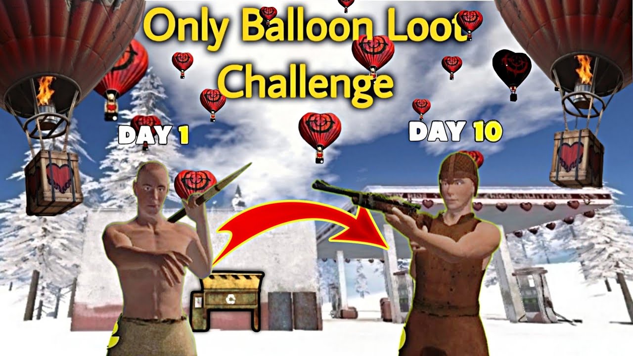 Only Balloon Loot challenege | Oxide Survival Island
