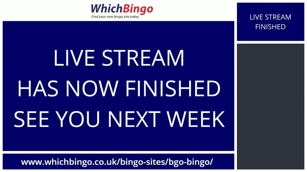 WhichBingo Live! Episode 5:  bgo Bingo