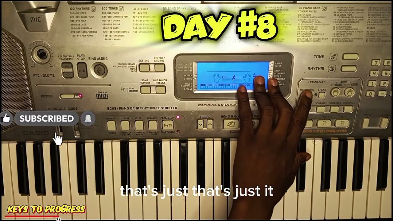 DAY 8 OF 30 DAYS PIANO CHALLENGE 