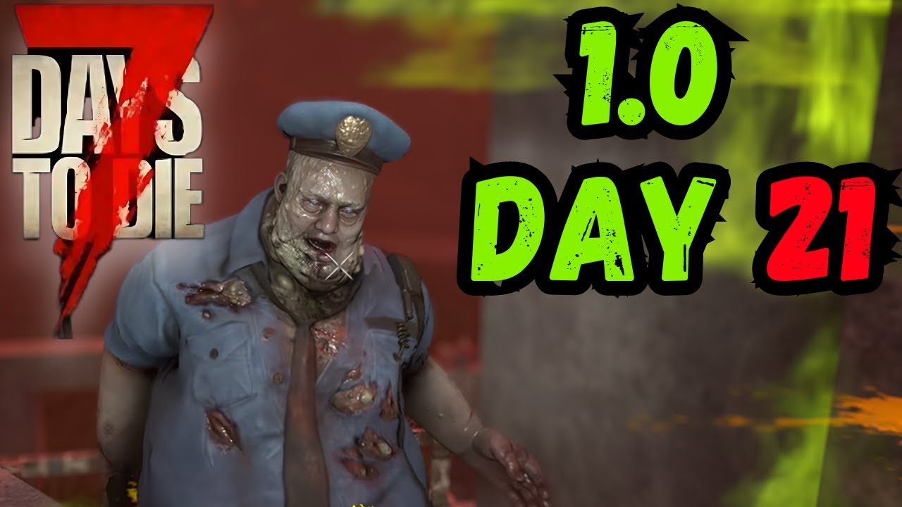 The Simple OP AFK Horde Base Works!!  7 Days to Die 1.0 Day 21 Horde Night