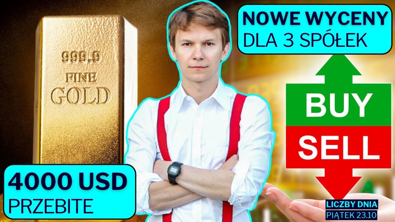 3 nowe rekomendacje, Orlen odpisuje miliardy, złoto przebija 4000 USD