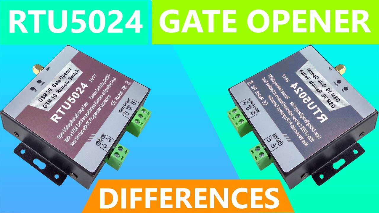 Difference Between RTU5024 Gate Openers