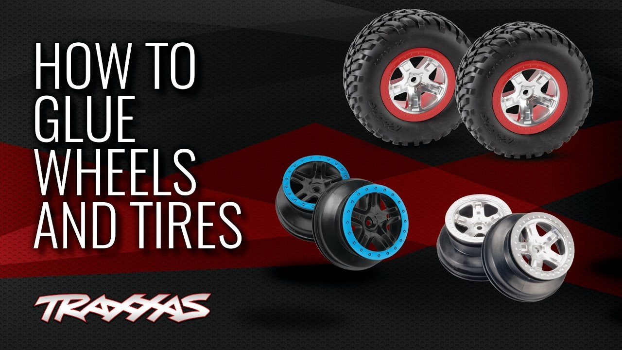 Как склеить диски и шины Traxxas