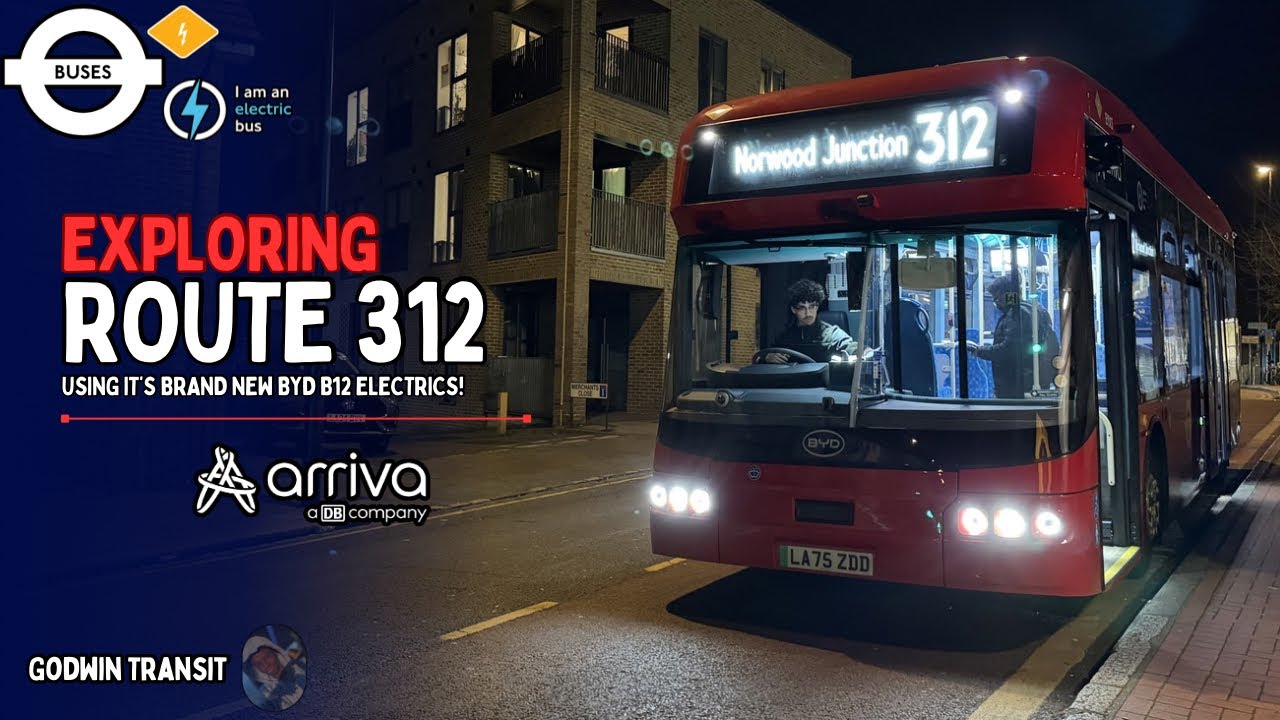 Arriva have now got BRAND NEW BYD B12's?! ... Exploring Route 312 with it's NEW Electrics!