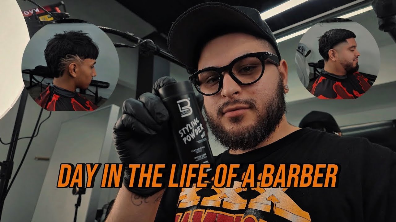 DAY IN THE LIFE OF A 25 YEAR OLD BARBER