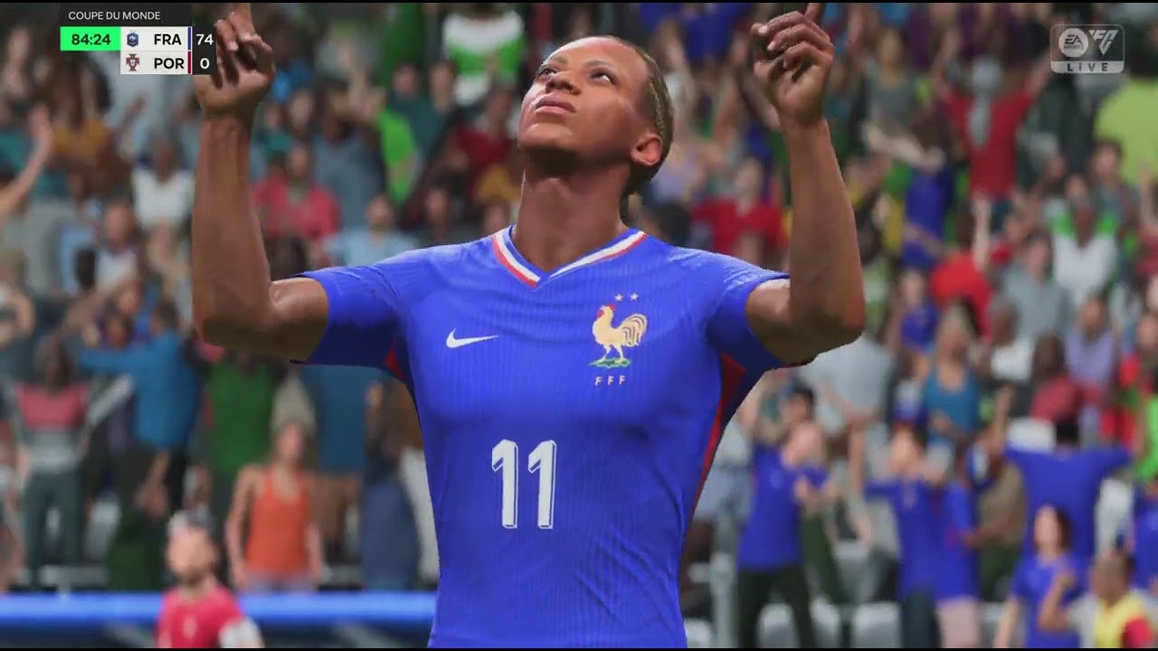 Victoire de la France vs Portugal 85-0 en CDM. 24 buts de Blaise Louzingou Dieu