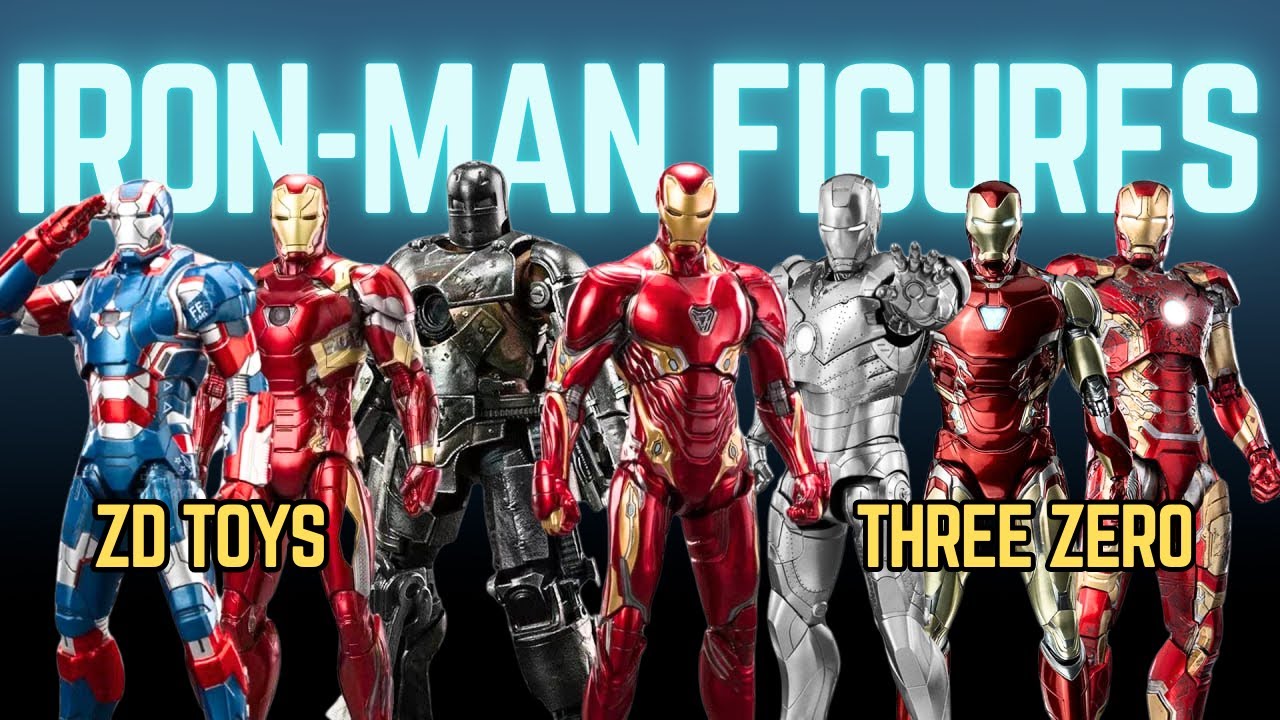 All 1:10 scale  Ironman Figures from ZD Toys & Three Zero!!!