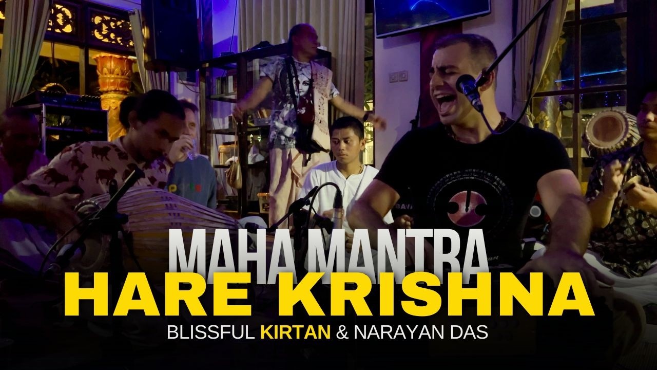 HARE KRISHNA Kirtan by Narayan Das in Bali's ISKCON Temple Will BLOW Your Mind! 🌿