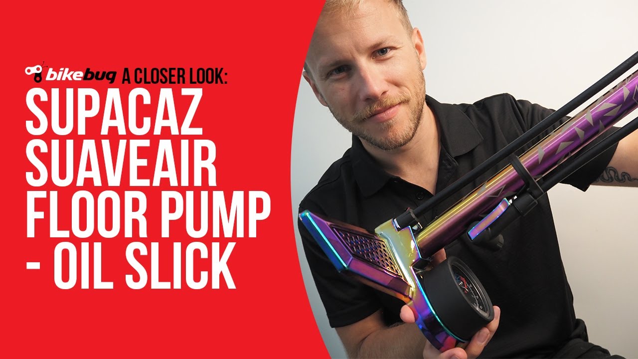 Supacaz SuaveAir Floor Pump - Oil Slick | Bikebug
