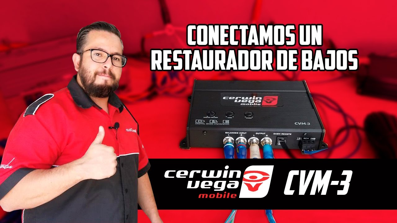 Cómo se conecta un restaurador de bajos (Epicentro) | Cerwin Vega CVM-3