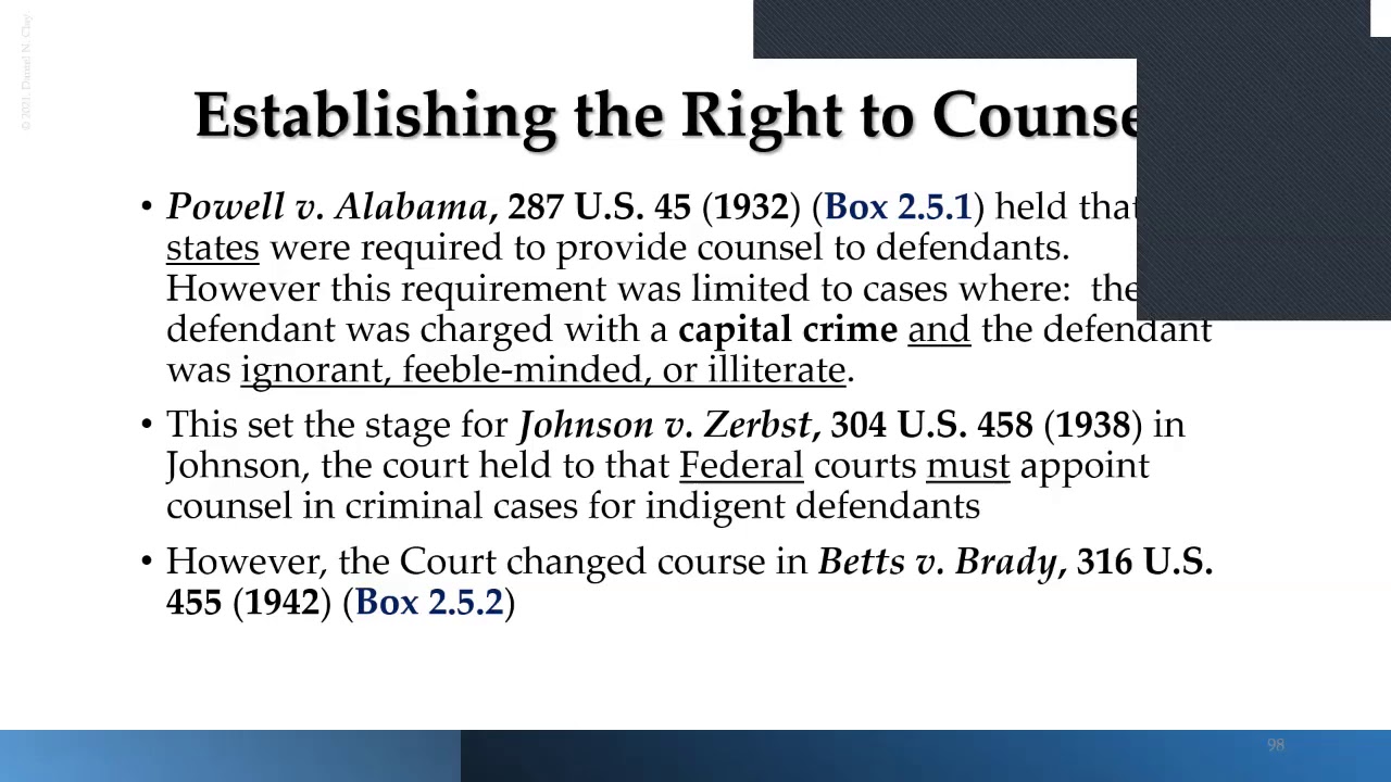 The Judicial Process - Defense Attorneys