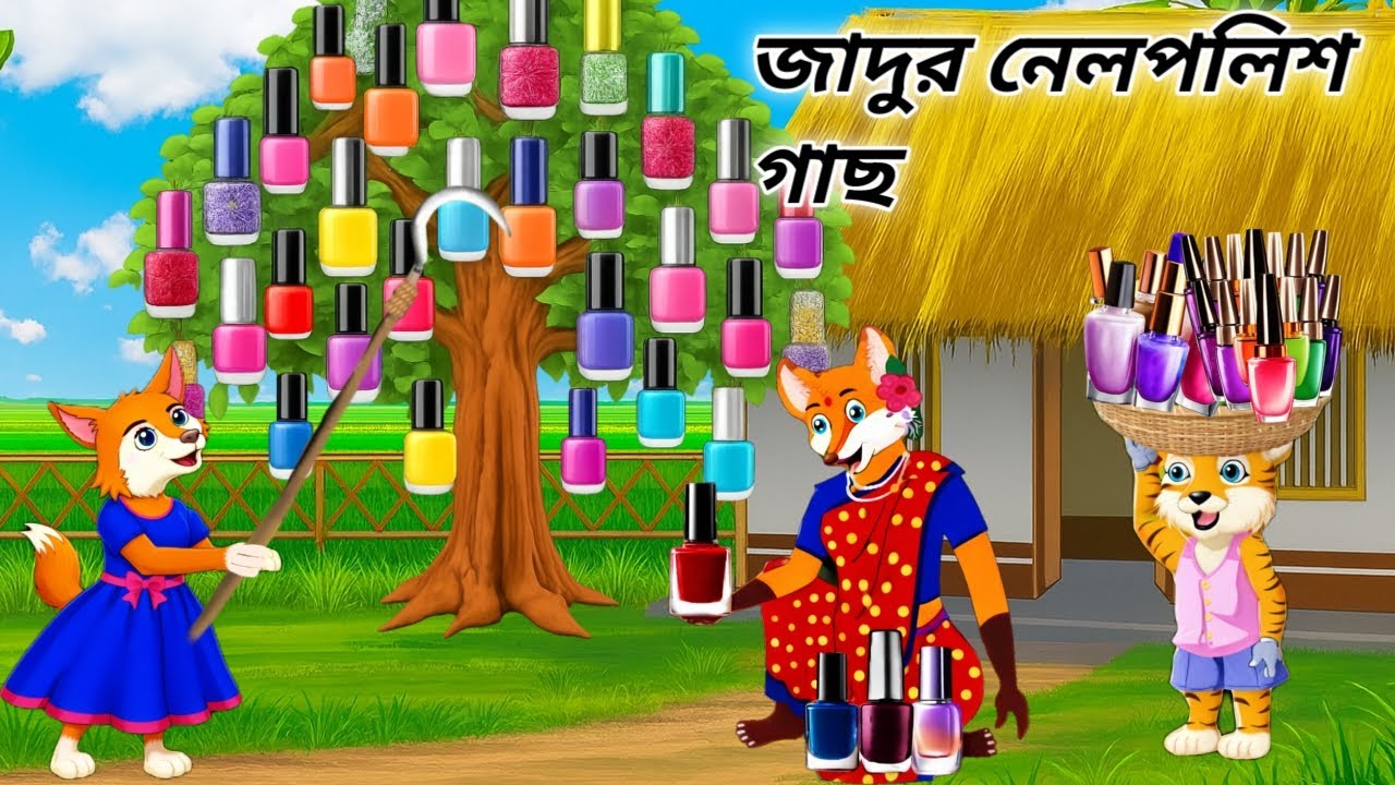 জাদুর নেইলপলিশের গাছ | Jadur Nailpolish Gach | Bangla Cartoon | Bangla Animation | Rupkothar Golpo 