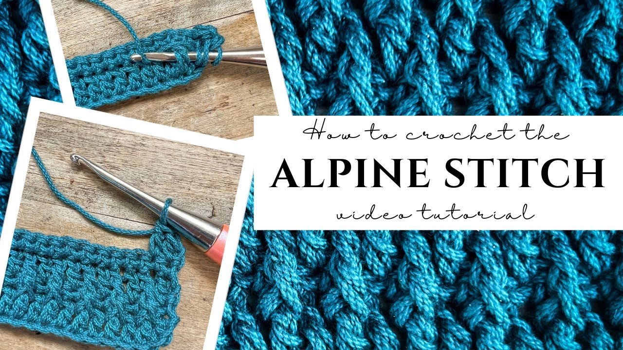 The Alpine Stitch - Easy Crochet Tutorial - How to Crochet the Alpine Stitch