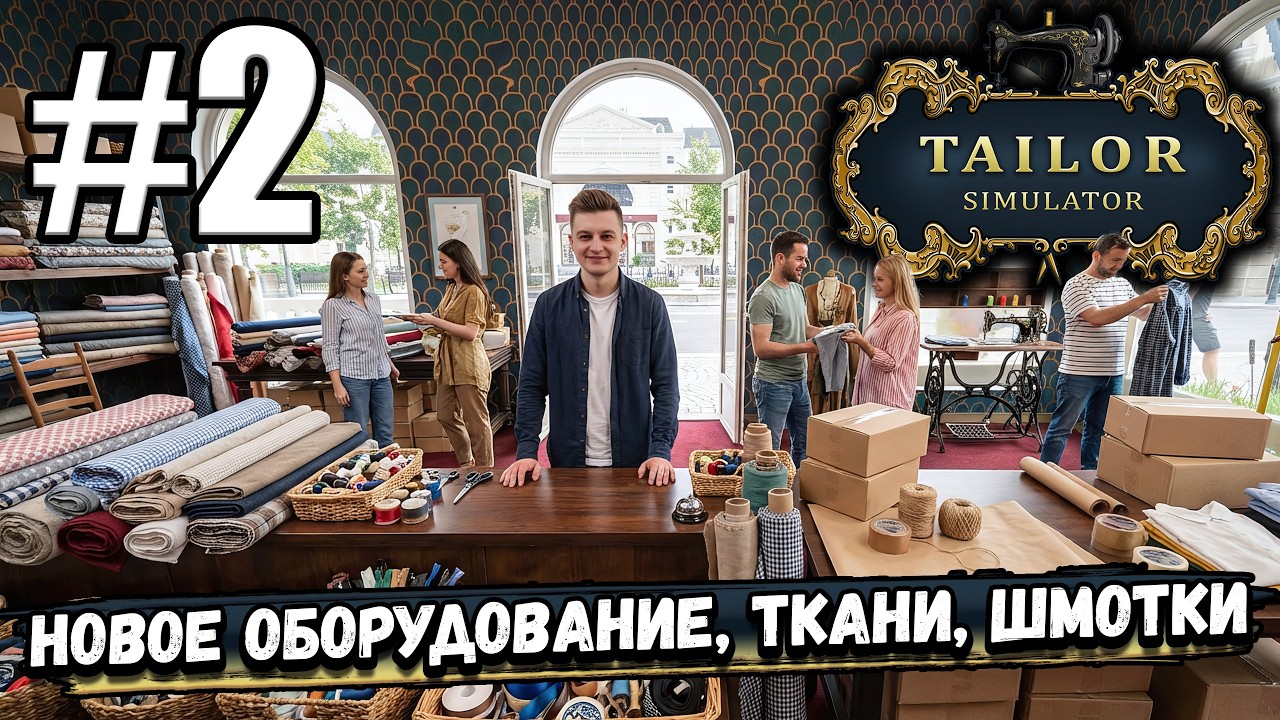 НОВОЕ ОБОРУДОВАНИЕ, НОВЫЕ ТКАНИ, НОВЫЕ ШМОТКИ! ПОЯВИЛИСЬ ОНЛАЙН ЗАКАЗЫ В ► Tailor Simulator #2
