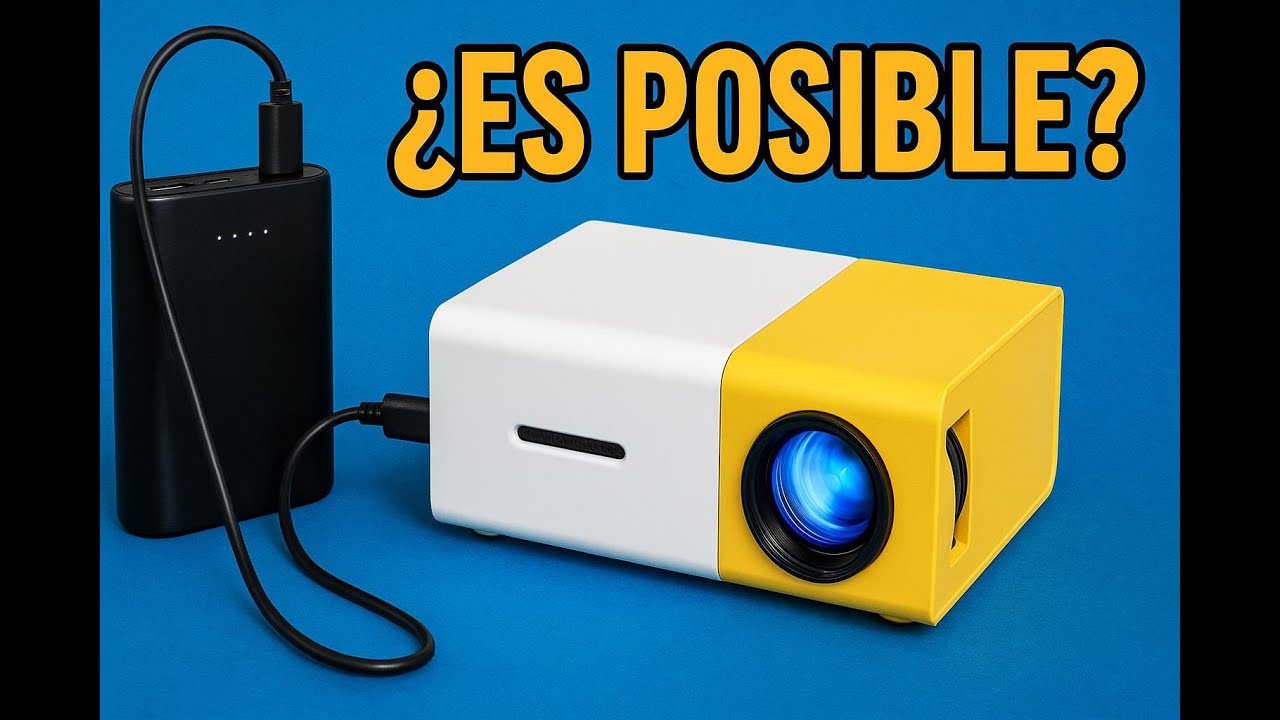 Proyector Port&aacute;til PVO YG 300 PRO con BATERIA RECARGABLE. Vale la pena?