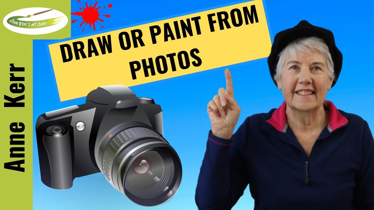 How to draw or paint from PHOTOGRAPHS. Easy hints and tips for best results using reference photos.