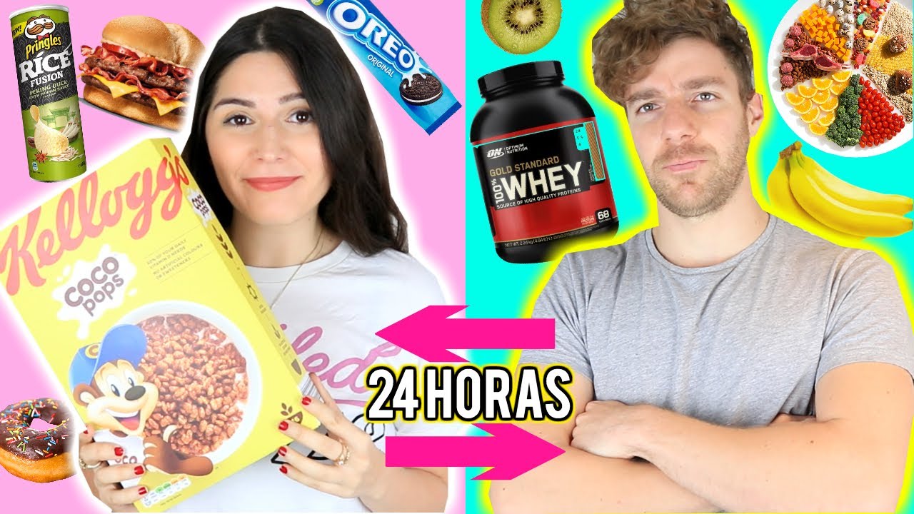 ¡Cambié de DIETA con mi NOVIO por 24 HORAS!! Steph T