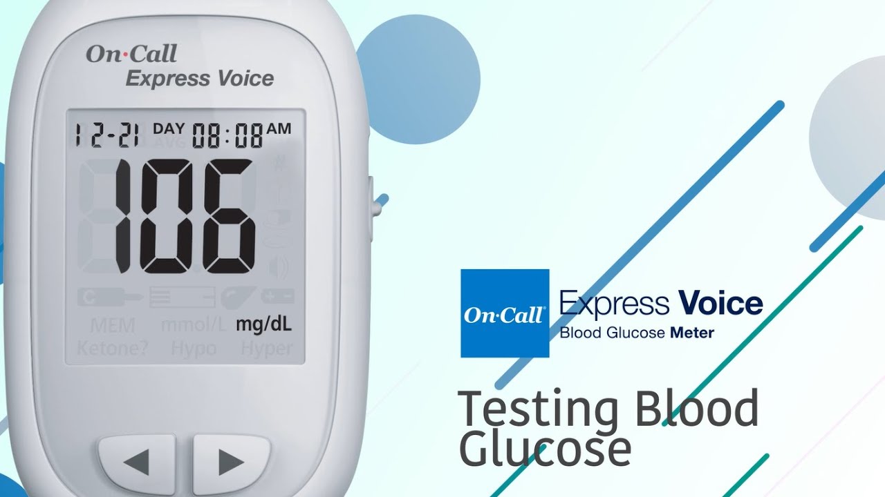 On Call Express Voice Testing Blood Glucose