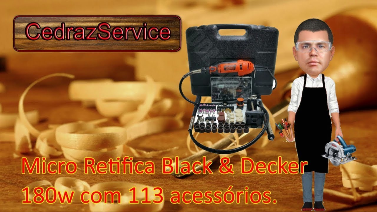 Micro Retifica Black Decker RT18KA 180W