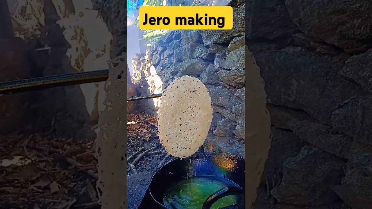Making of jero,traditional food of Buddhist 